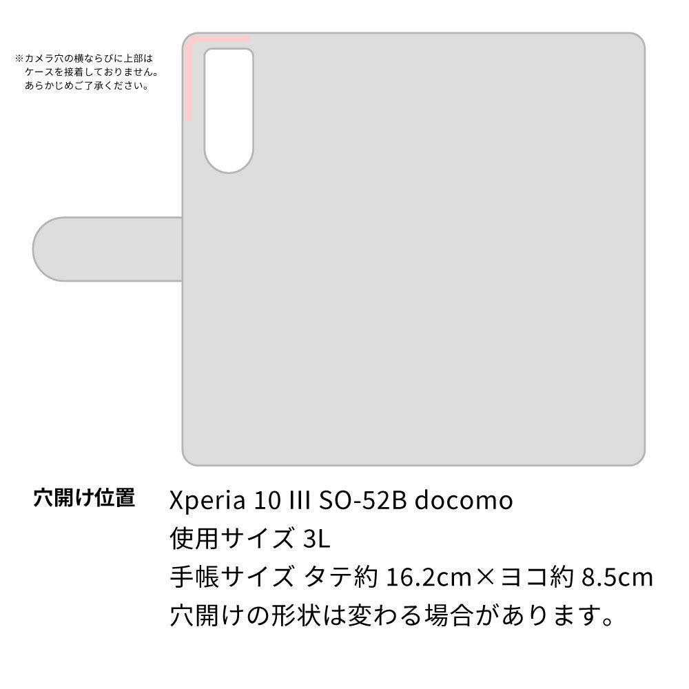 Xperia 10 III SO-52B docomo スマホショルダー 【 手帳型 Simple 名入れ 長さ調整可能ストラップ付き 】 耐衝撃