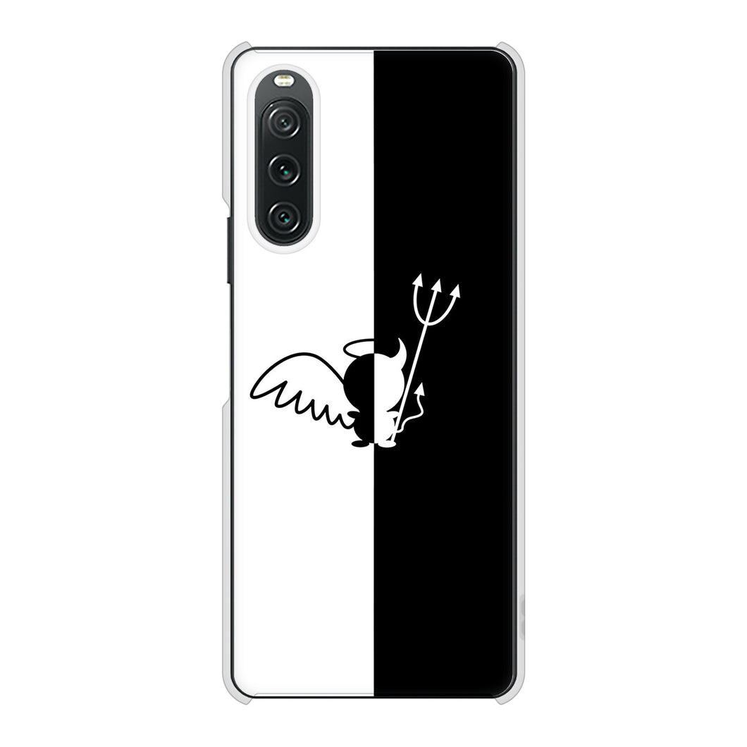 Xperia 10 V SO-52D docomo 高画質仕上げ 背面印刷 ハードケース 【027 ハーフデビット】