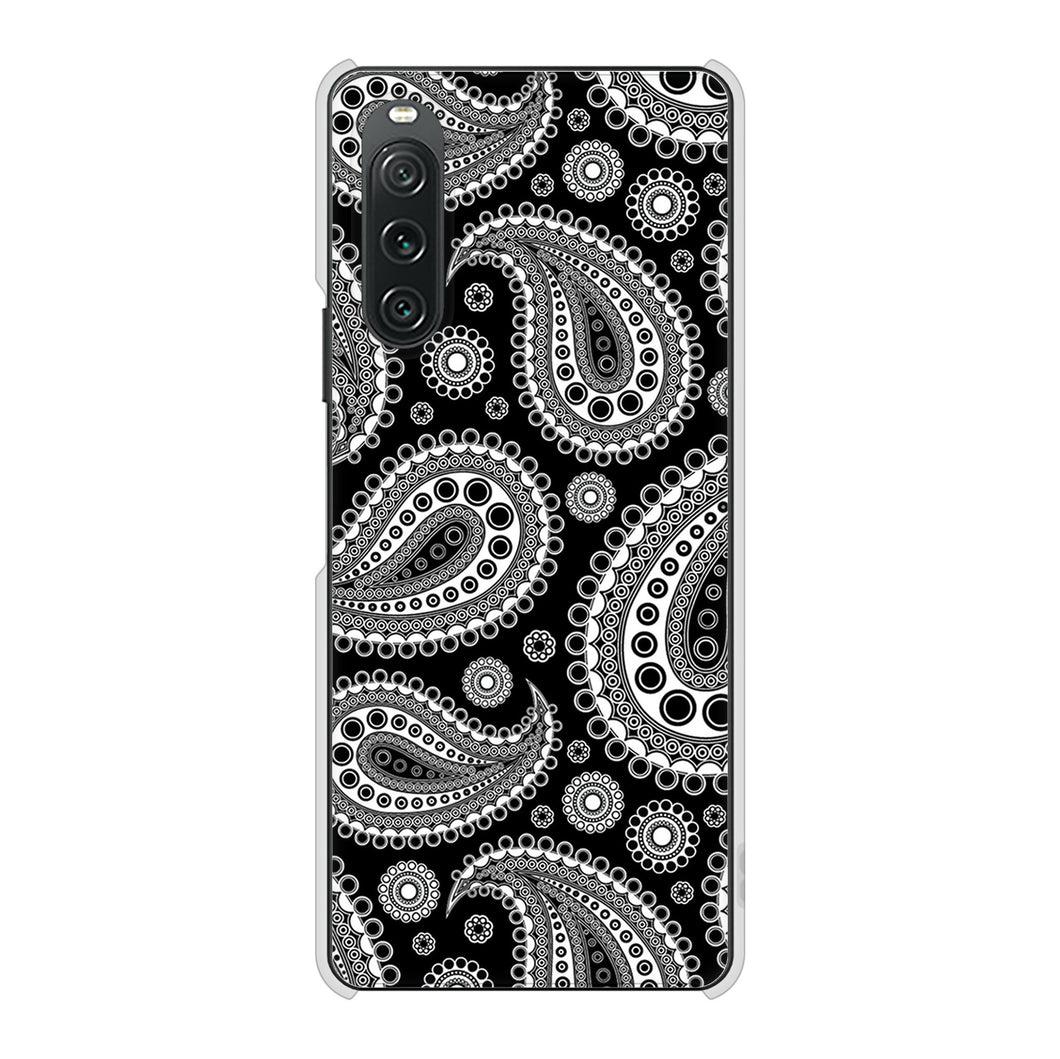 Xperia 10 V SO-52D docomo 高画質仕上げ 背面印刷 ハードケースペイズリー