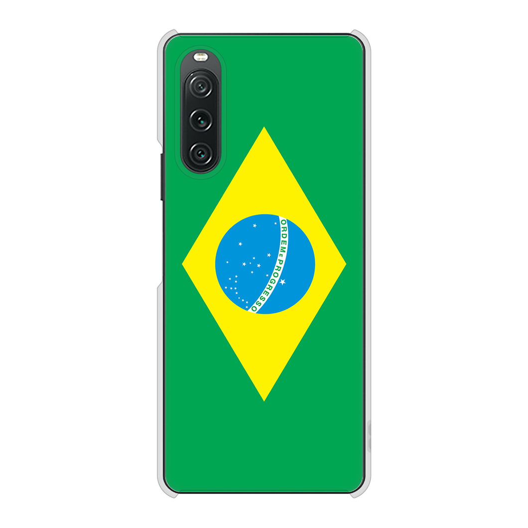 Xperia 10 V SO-52D docomo 高画質仕上げ 背面印刷 ハードケース国旗