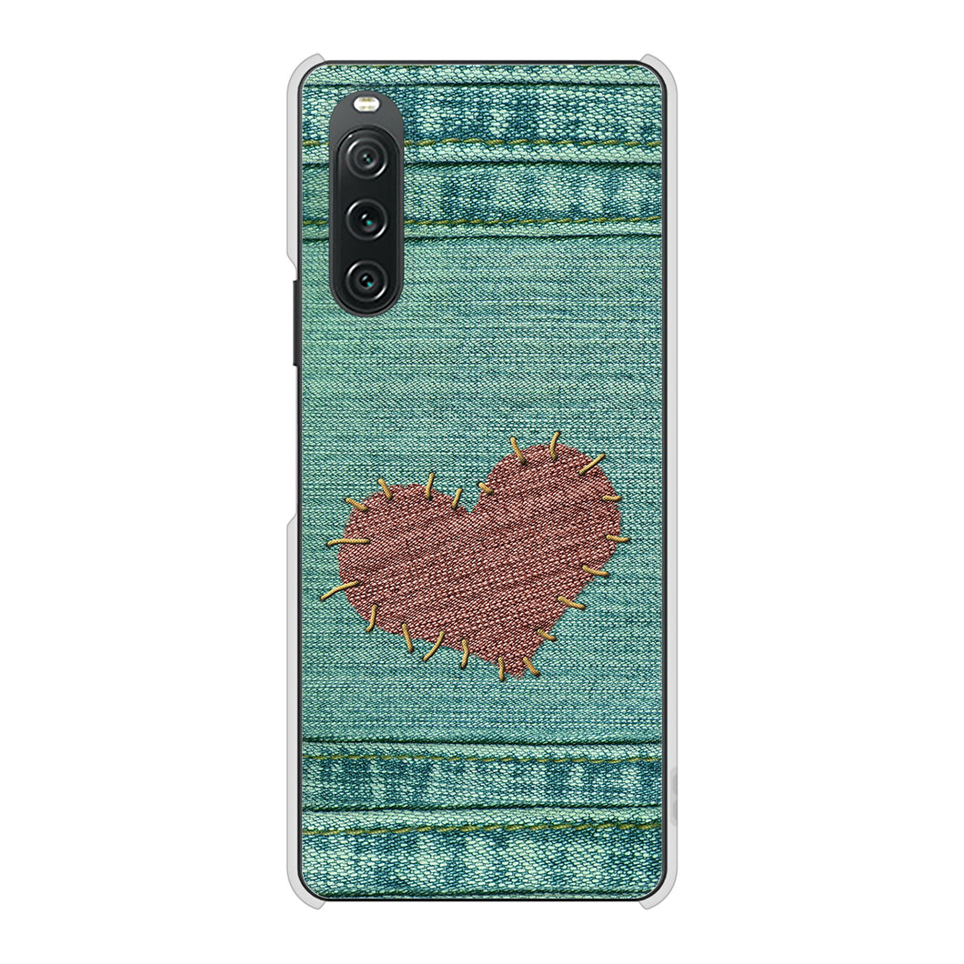 Xperia 10 V SO-52D docomo 高画質仕上げ 背面印刷 ハードケースビッグハート