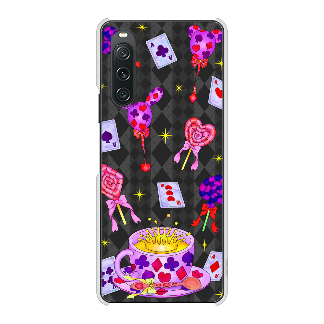 Xperia 10 V SO-52D docomo 高画質仕上げ 背面印刷 ハードケースむかいあぐる トランプティー