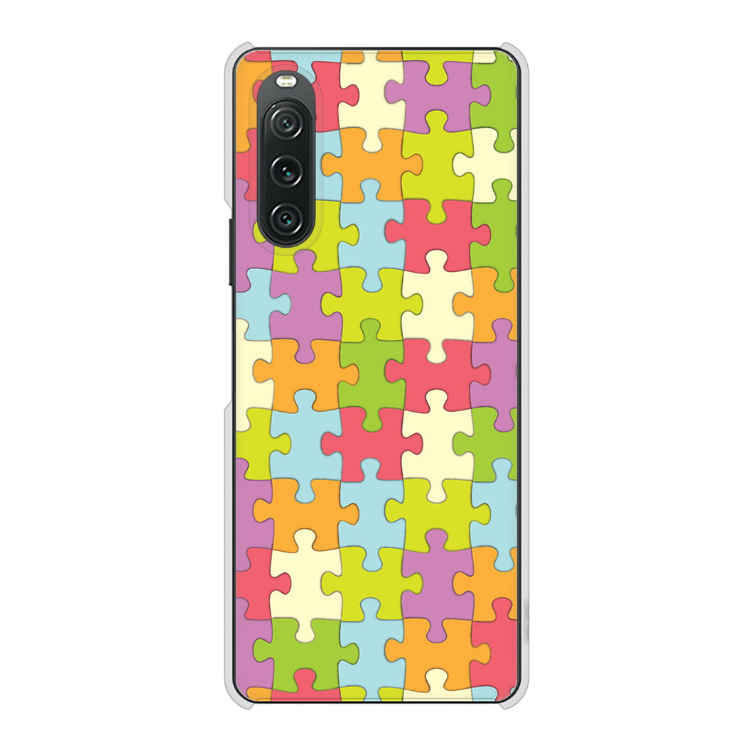 Xperia 10 V SO-52D docomo 高画質仕上げ 背面印刷 ハードケースジグソーパズル