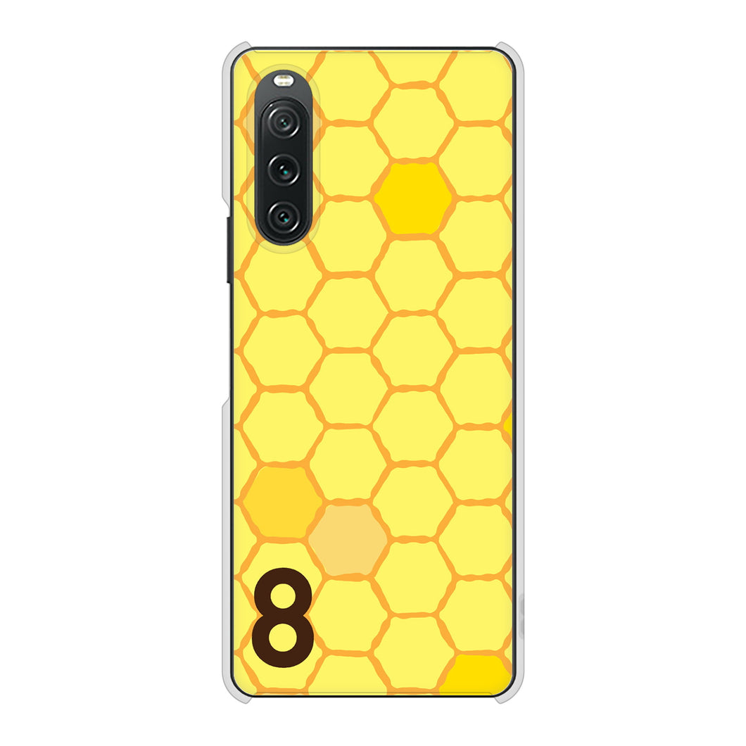 Xperia 10 V SO-52D docomo 高画質仕上げ 背面印刷 ハードケース 【IB913 はちの巣】