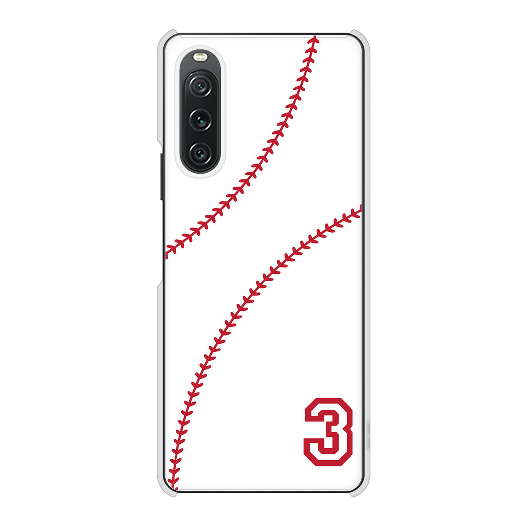 Xperia 10 V SO-52D docomo 高画質仕上げ 背面印刷 ハードケースbaseball