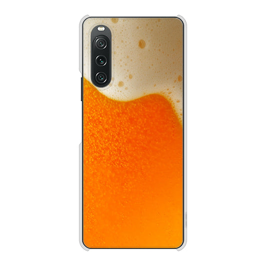 Xperia 10 V SO-52D docomo 高画質仕上げ 背面印刷 ハードケース生ビール