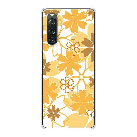 Xperia 10 V SO-52D docomo 高画質仕上げ 背面印刷 ハードケース重なり合う花