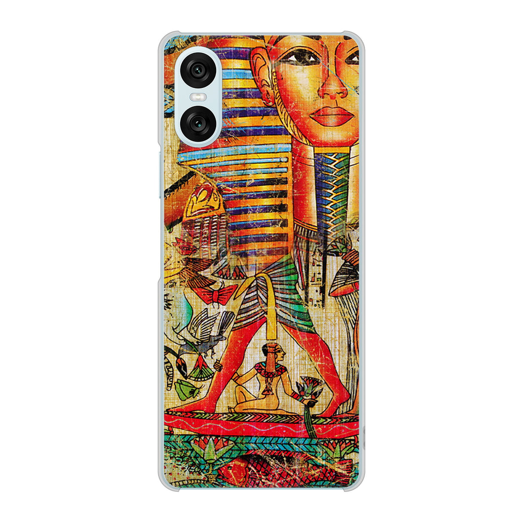 Xperia 10 VI SO-52E docomo 高画質仕上げ 背面印刷 ハードケース 【329 ナイル ツタンカーメン】