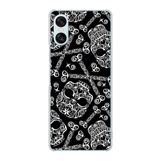 Xperia 10 VI SO-52E docomo 高画質仕上げ 背面印刷 ハードケース 【363 ドクロの刺青】