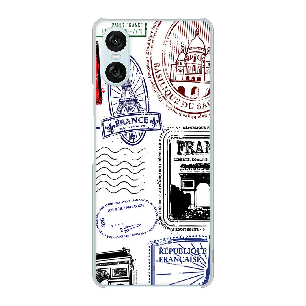 Xperia 10 VI SO-52E docomo 高画質仕上げ 背面印刷 ハードケースLOVE フランス