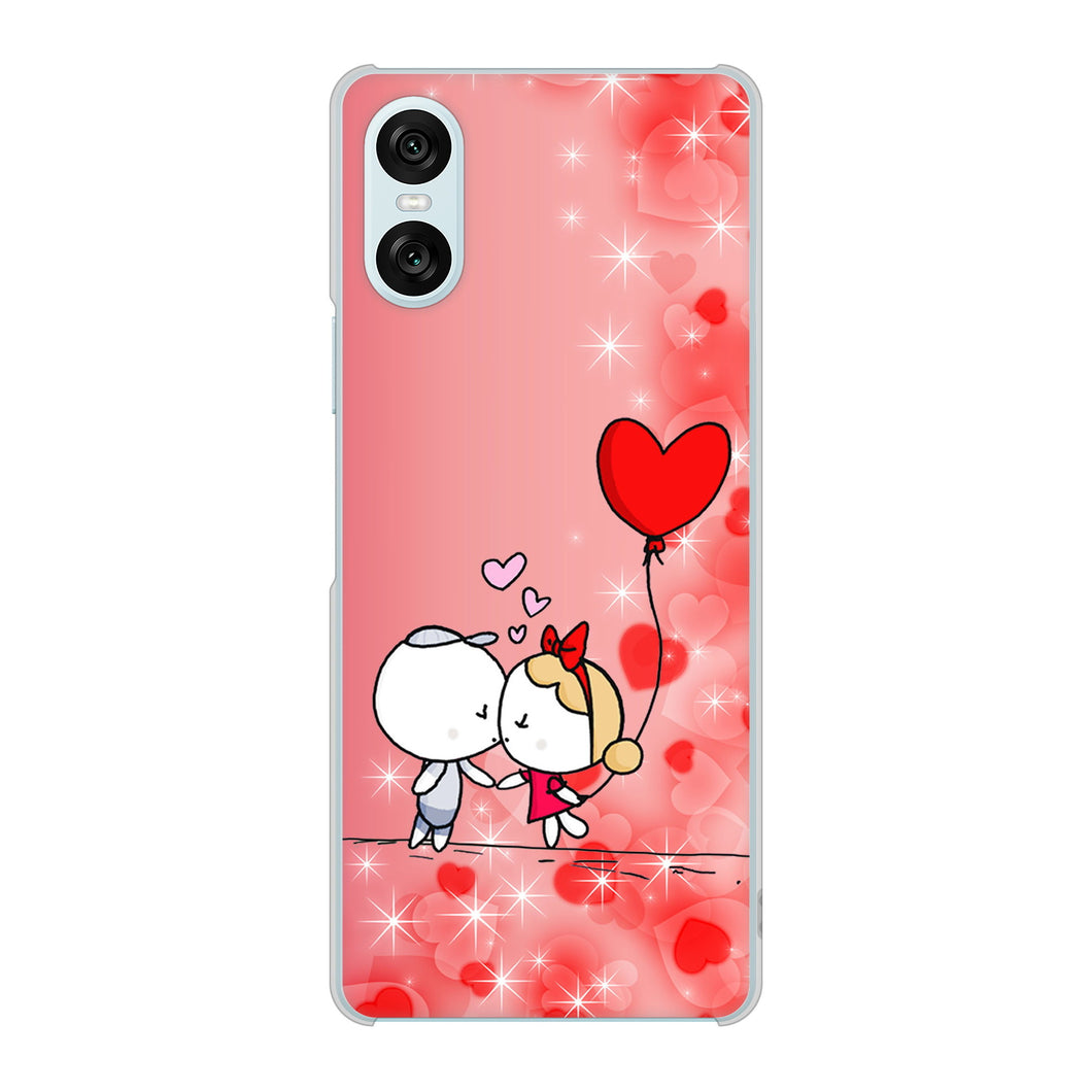 Xperia 10 VI SO-52E docomo 高画質仕上げ 背面印刷 ハードケースカップル