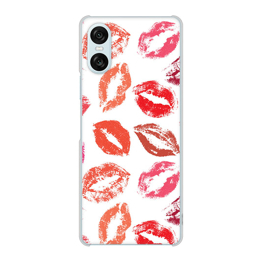 Xperia 10 VI SO-52E docomo 高画質仕上げ 背面印刷 ハードケース 【734 キスkissキス】