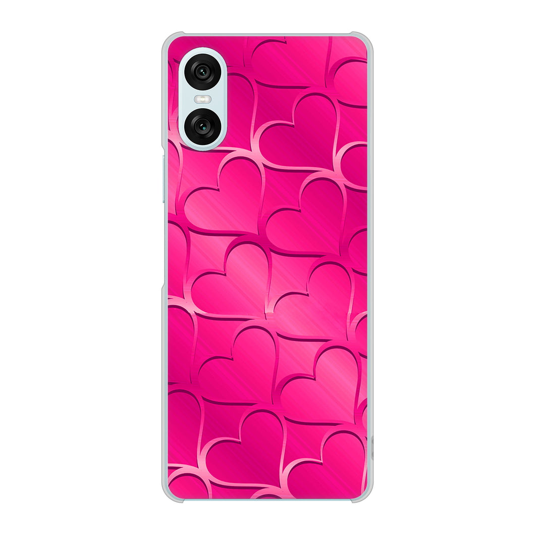 Xperia 10 VI SO-52E docomo 高画質仕上げ 背面印刷 ハードケースかくれハート