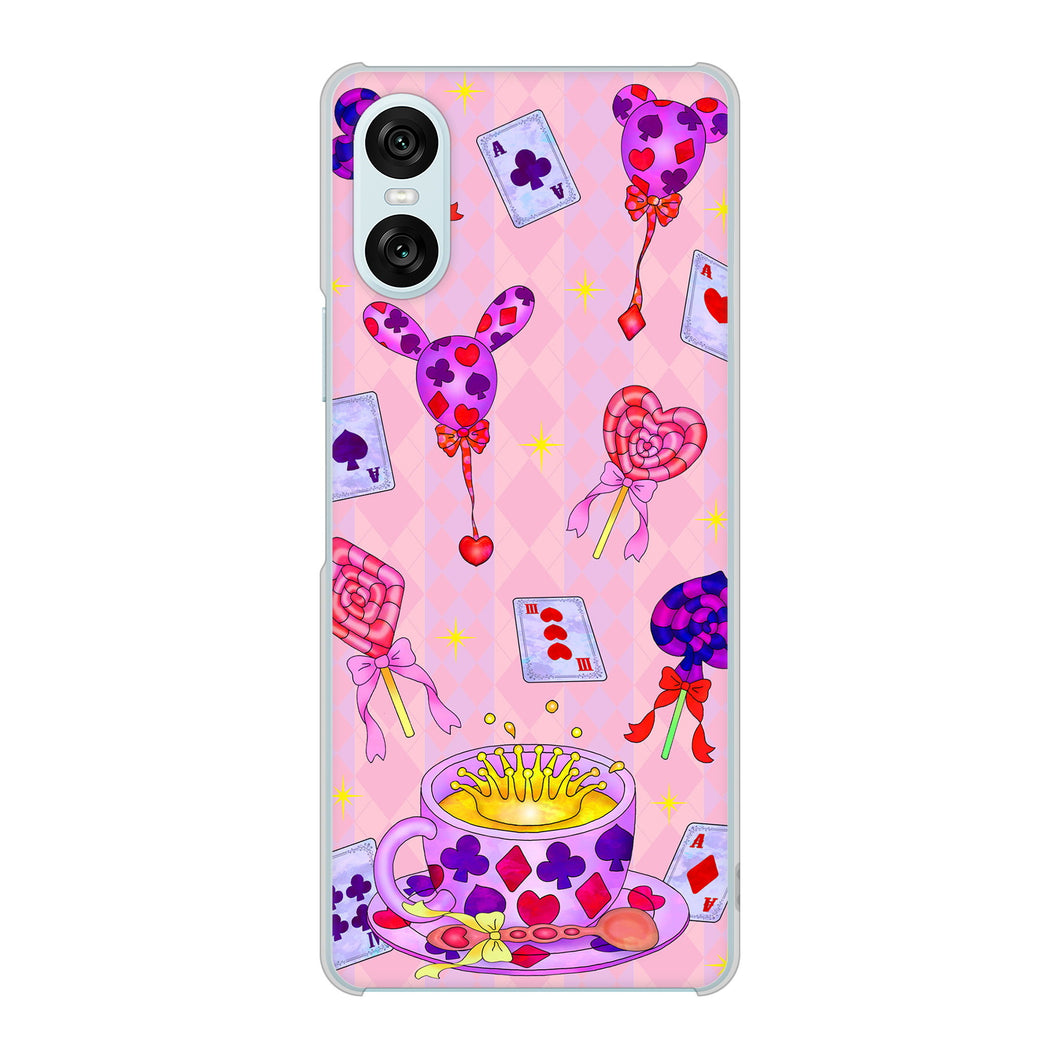Xperia 10 VI SO-52E docomo 高画質仕上げ 背面印刷 ハードケースむかいあぐる トランプティー