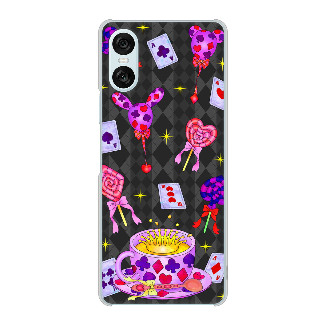 Xperia 10 VI SO-52E docomo 高画質仕上げ 背面印刷 ハードケースむかいあぐる トランプティー