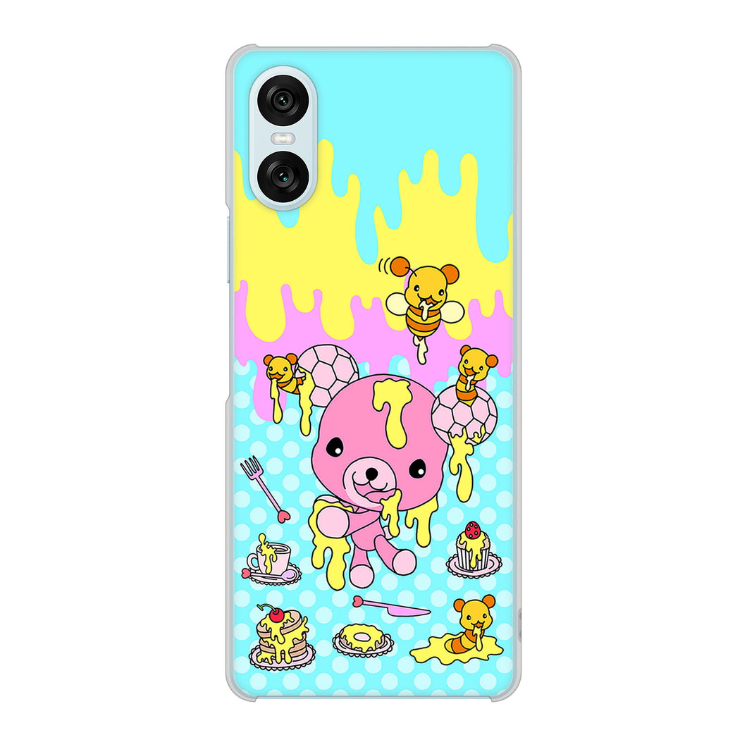 Xperia 10 VI SO-52E docomo 高画質仕上げ 背面印刷 ハードケースむかいあぐる ハニベア