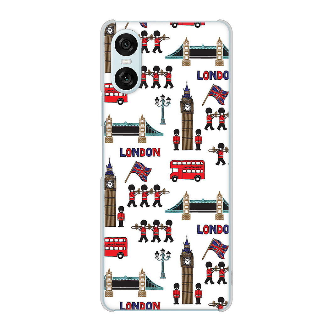 Xperia 10 VI SO-52E docomo 高画質仕上げ 背面印刷 ハードケース 【EK811 ロンドンの街】