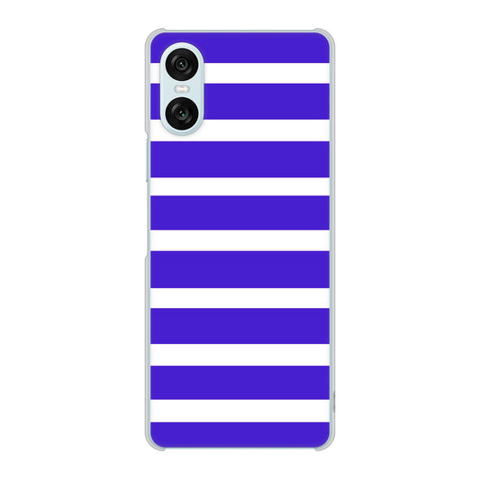 Xperia 10 VI SO-52E docomo 高画質仕上げ 背面印刷 ハードケースシンプルボーダー