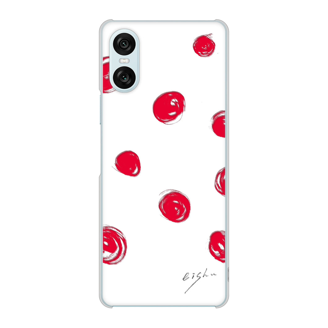 Xperia 10 VI SO-52E docomo 高画質仕上げ 背面印刷 ハードケース大野詠舟 手描きシンプル