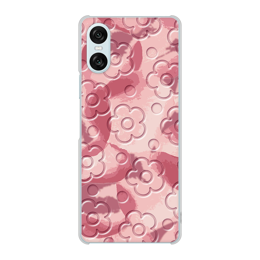 Xperia 10 VI SO-52E docomo 高画質仕上げ 背面印刷 ハードケースフラワーヴェルニ