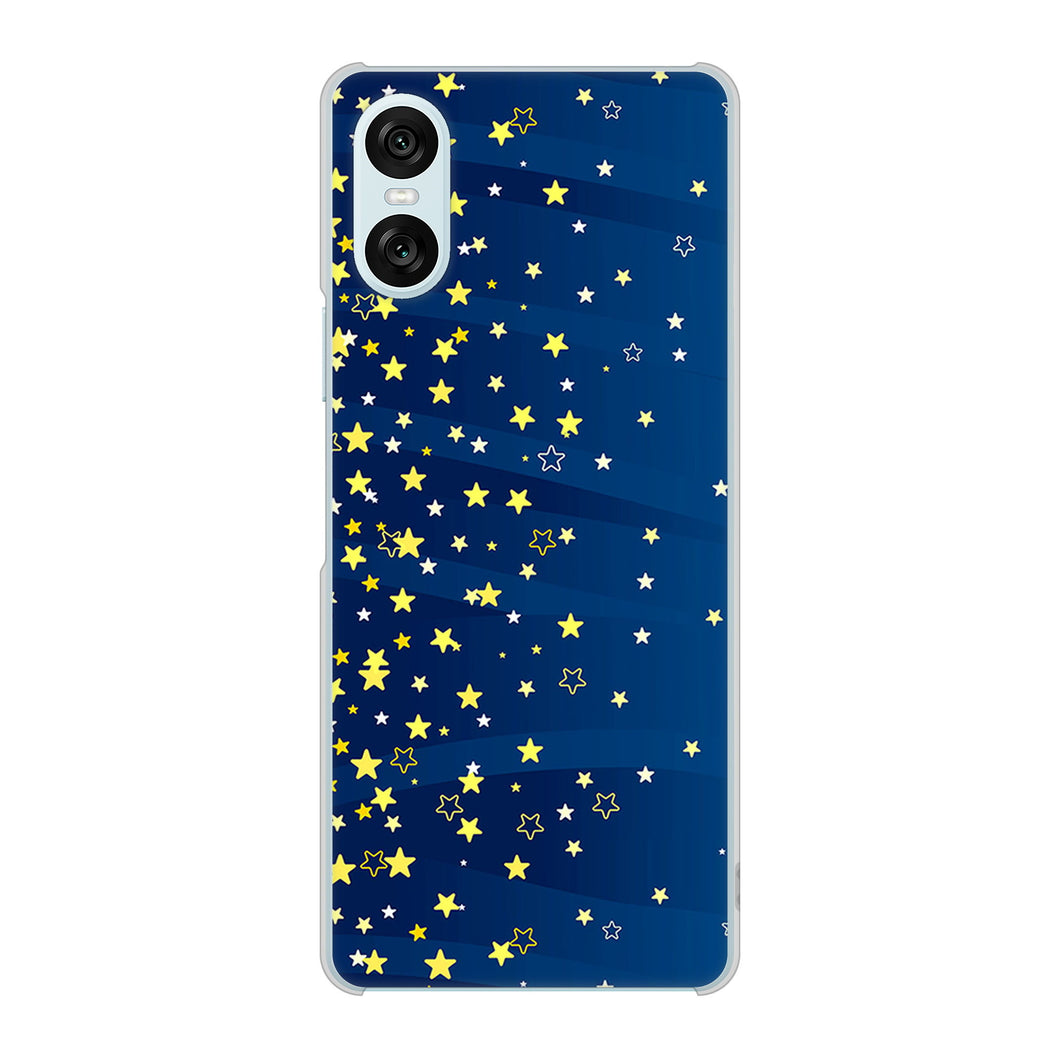 Xperia 10 VI SO-52E docomo 高画質仕上げ 背面印刷 ハードケース 【VA842 満天の星空】