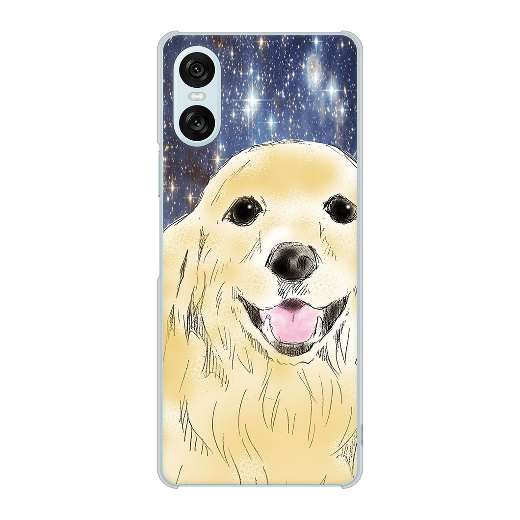 Xperia 10 VI SO-52E docomo 高画質仕上げ 背面印刷 ハードケースゴールデンレトリバー