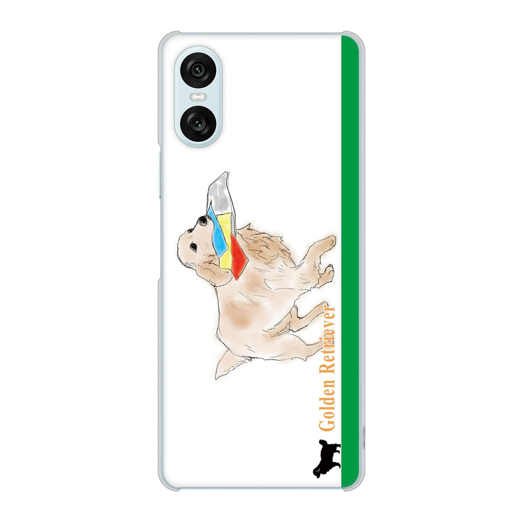 Xperia 10 VI SO-52E docomo 高画質仕上げ 背面印刷 ハードケースゴールデンレトリバー