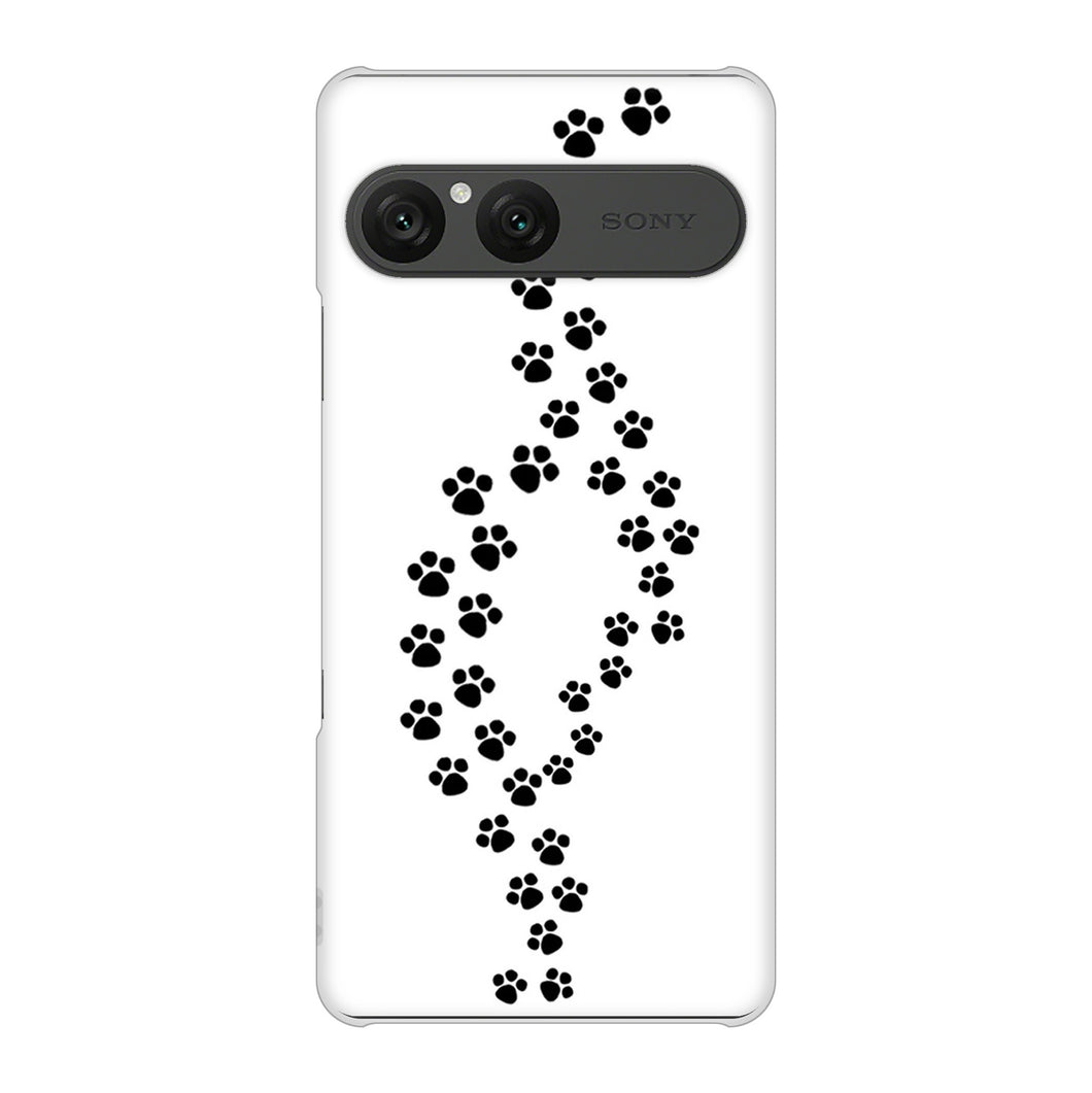 Xperia 10 VII SO-52F docomo 高画質仕上げ 背面印刷 ハードケース 【066 あしあと】