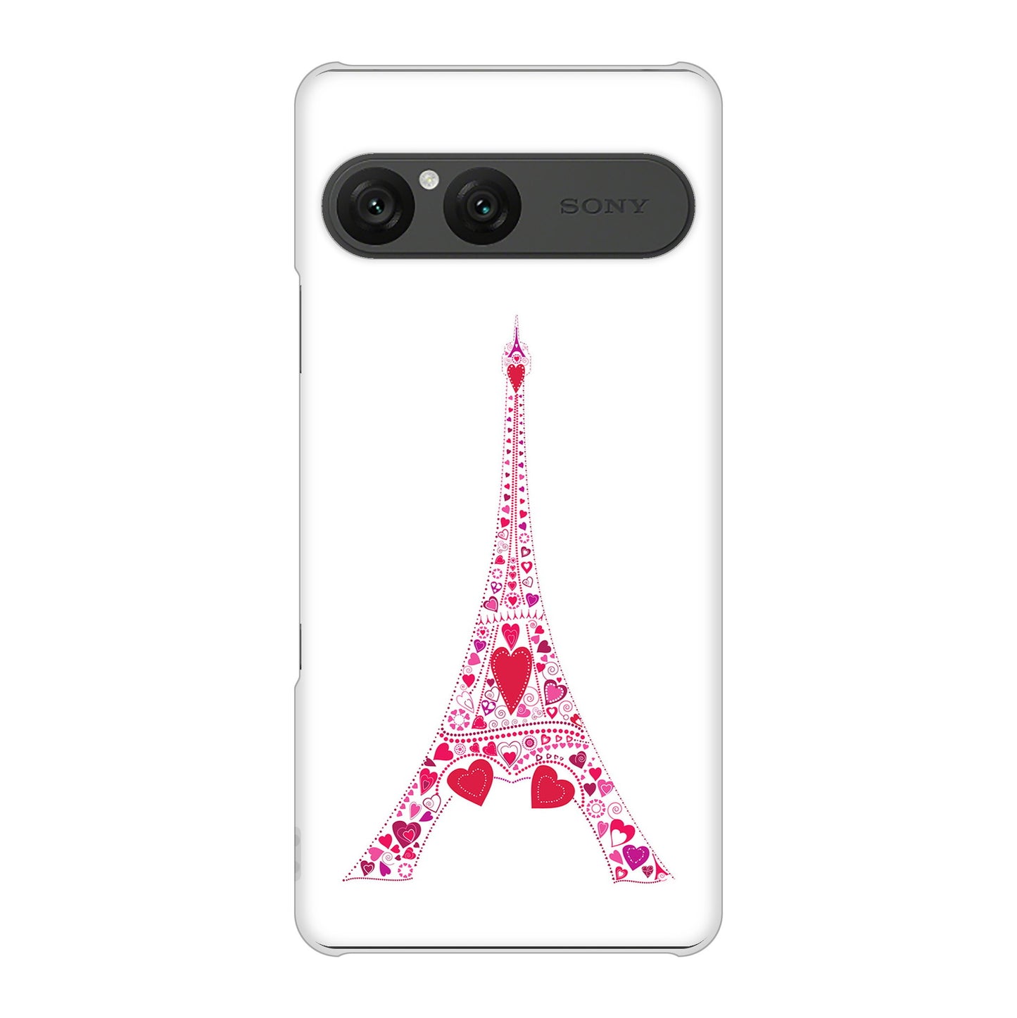 Xperia 10 VII SO-52F docomo 高画質仕上げ 背面印刷 ハードケースLOVE フランス