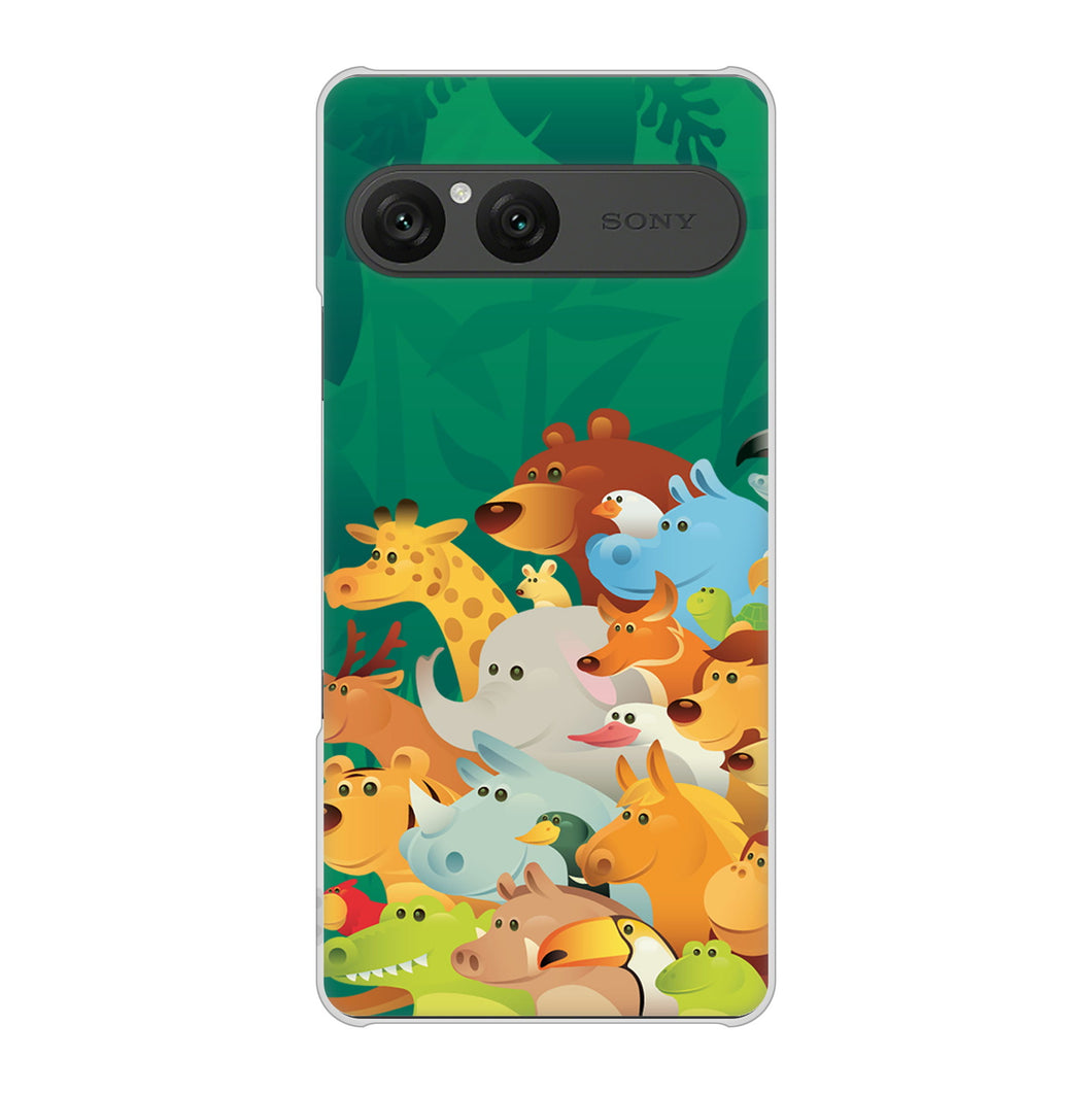 Xperia 10 VII SO-52F docomo 高画質仕上げ 背面印刷 ハードケース 【370 全員集合】