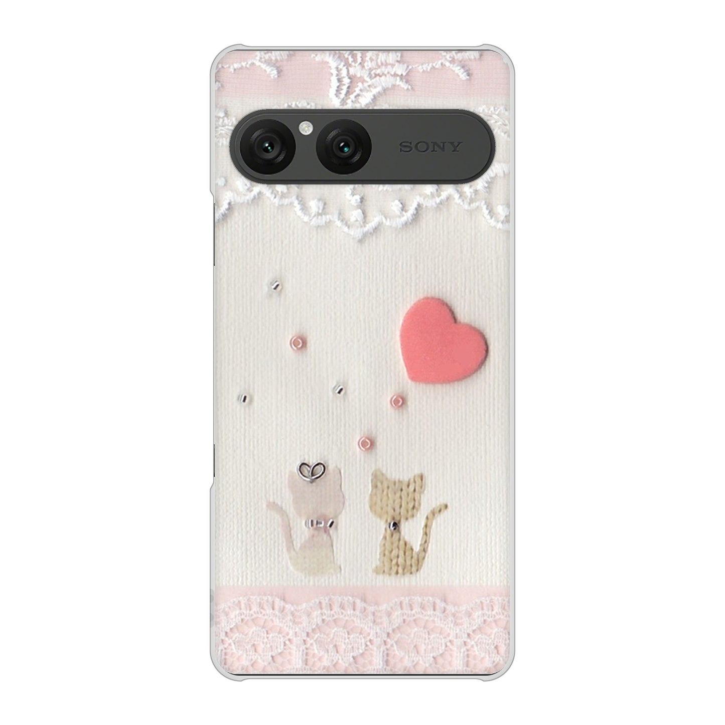 Xperia 10 VII SO-52F docomo 高画質仕上げ 背面印刷 ハードケースクラフト写真ネコ