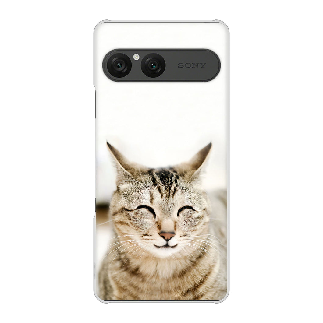 Xperia 10 VII SO-52F docomo 高画質仕上げ 背面印刷 ハードケース 【VA801 笑福ねこ】
