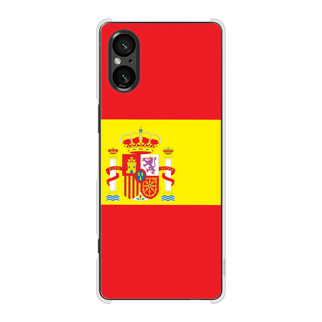 Xperia 5 V SO-53D docomo 高画質仕上げ 背面印刷 ハードケース国旗