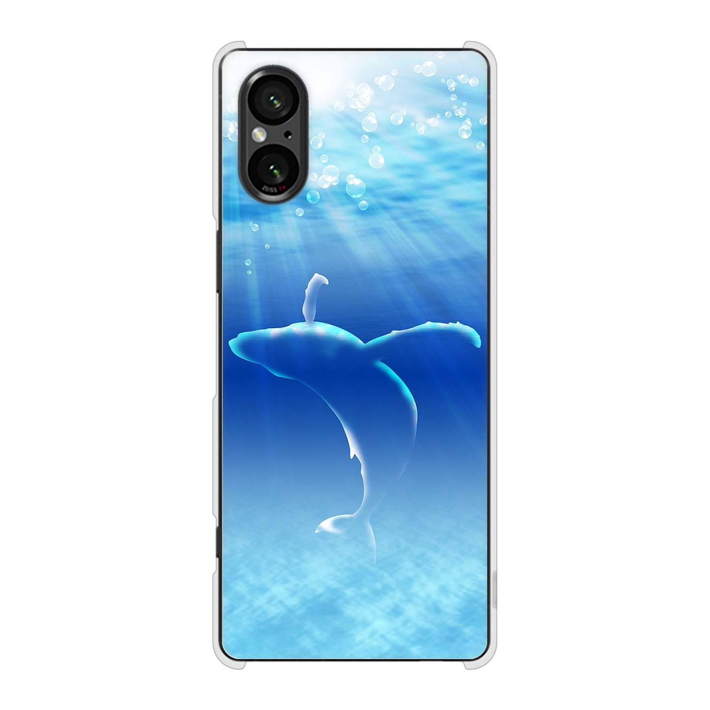 Xperia 5 V SO-53D docomo 高画質仕上げ 背面印刷 ハードケース海の守り神