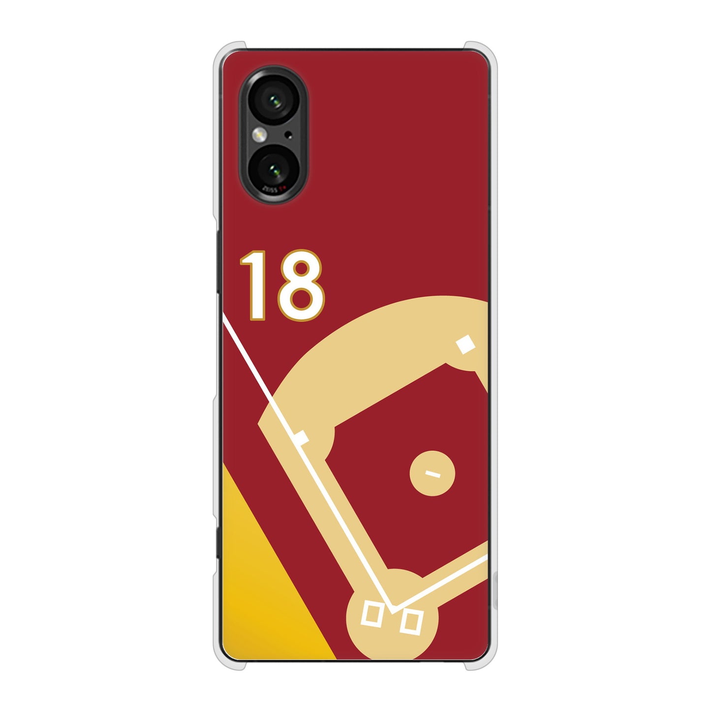 Xperia 5 V SO-53D docomo 高画質仕上げ 背面印刷 ハードケースbaseball
