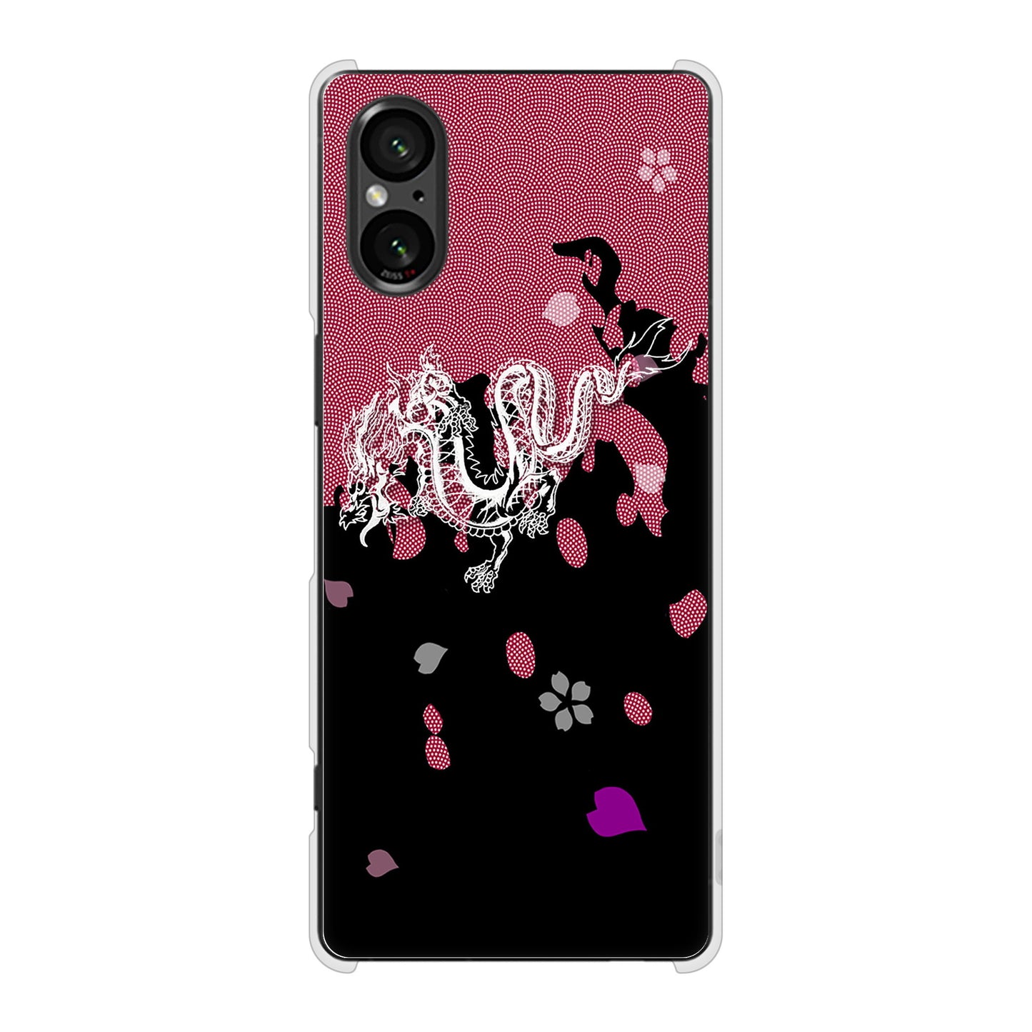 Xperia 5 V SO-53D docomo 高画質仕上げ 背面印刷 ハードケース和竜