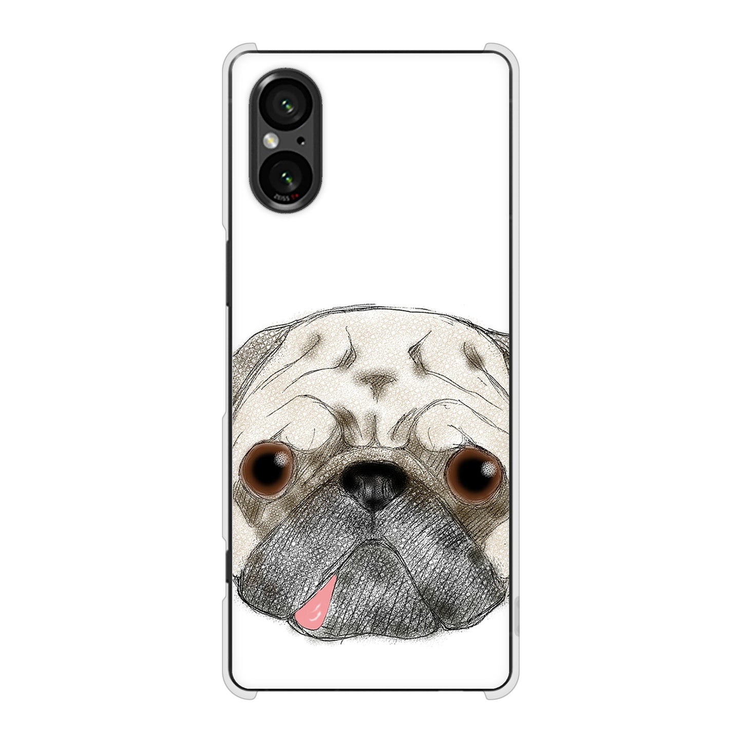 Xperia 5 V SO-53D docomo 高画質仕上げ 背面印刷 ハードケースパグ