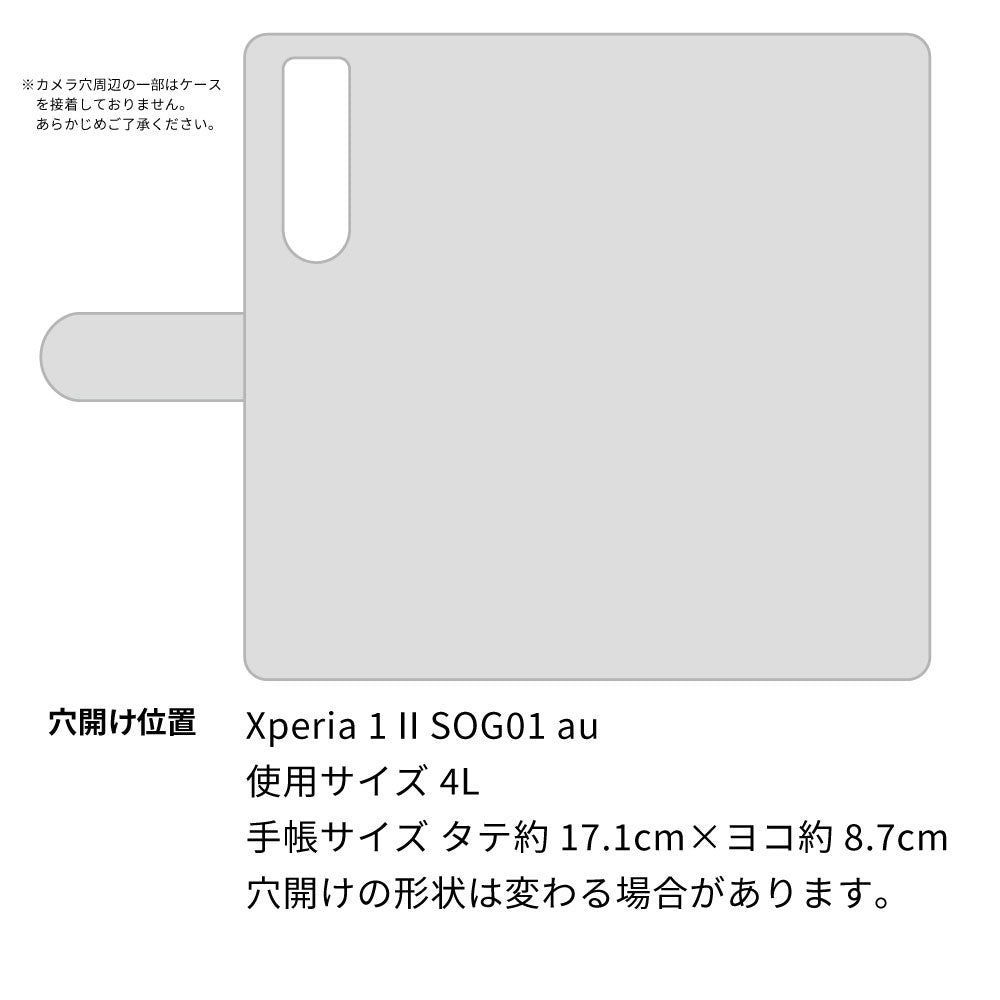 Xperia 1 II SOG01 au スマホショルダー 【 手帳型 Simple 名入れ 長さ調整可能ストラップ付き 】 耐衝撃