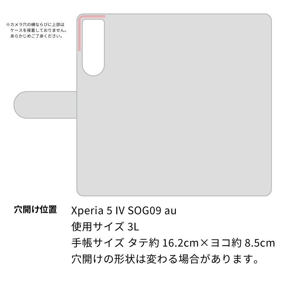 Xperia 5 IV SOG09 au スマホショルダー 【 手帳型 Simple 名入れ 長さ調整可能ストラップ付き 】 耐衝撃