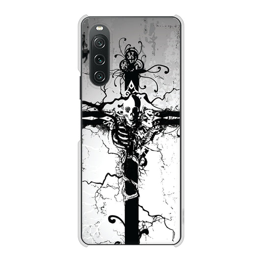 Xperia 10 V SOG11 au 高画質仕上げ 背面印刷 ハードケース 【432 張付の骸】