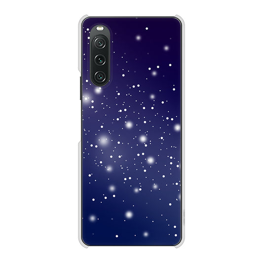 Xperia 10 V SOG11 au 高画質仕上げ 背面印刷 ハードケース 【1271 天空の川】