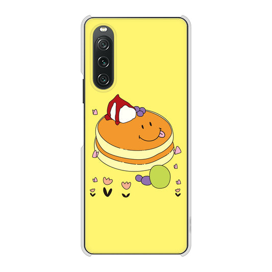 Xperia 10 V SOG11 au 高画質仕上げ 背面印刷 ハードケーススイーツイラスト