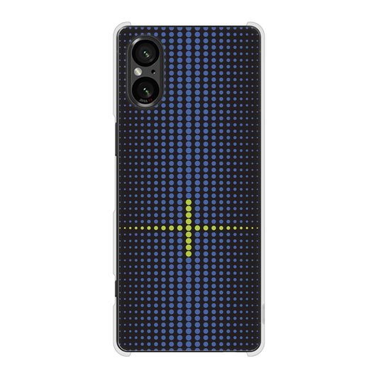 Xperia 5 V SOG12 au 高画質仕上げ 背面印刷 ハードケース 【IB907 グラデーションドット】