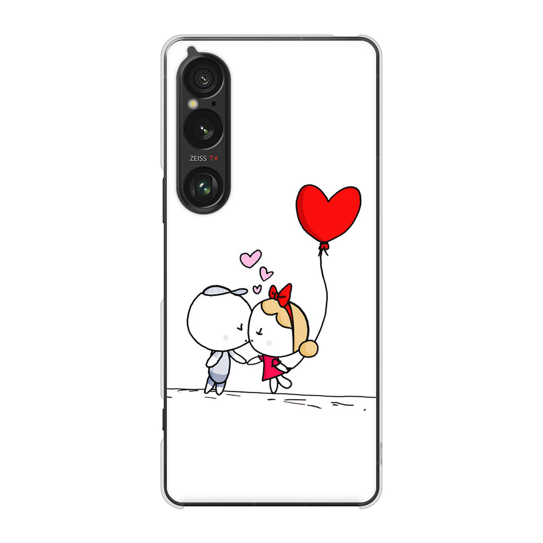 Xperia 1 VI SOG13 au 高画質仕上げ 背面印刷 ハードケースカップル