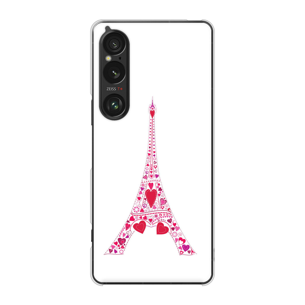 Xperia 1 VI SOG13 au 高画質仕上げ 背面印刷 ハードケースLOVE フランス