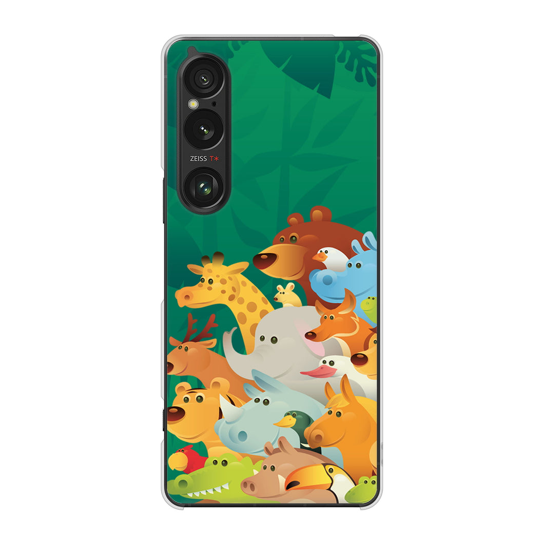 Xperia 1 VI SOG13 au 高画質仕上げ 背面印刷 ハードケース 【370 全員集合】