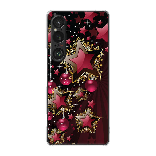 Xperia 1 VI SOG13 au 高画質仕上げ 背面印刷 ハードケース 【434 星の壁】