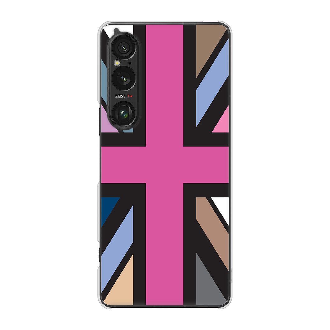 Xperia 1 VI SOG13 au 高画質仕上げ 背面印刷 ハードケースユニオンジャック
