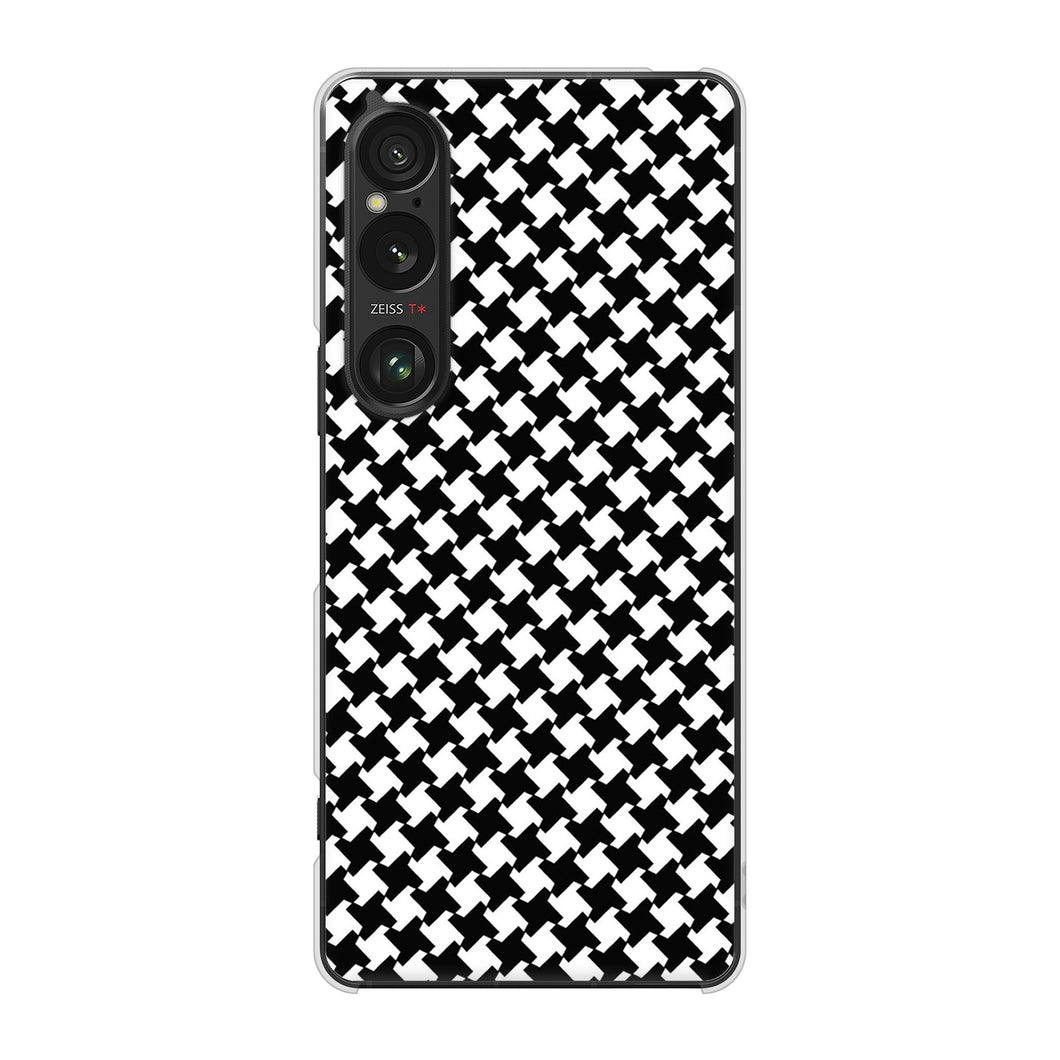 Xperia 1 VI SOG13 au 高画質仕上げ 背面印刷 ハードケース 【514 和柄&筆文字 風車】