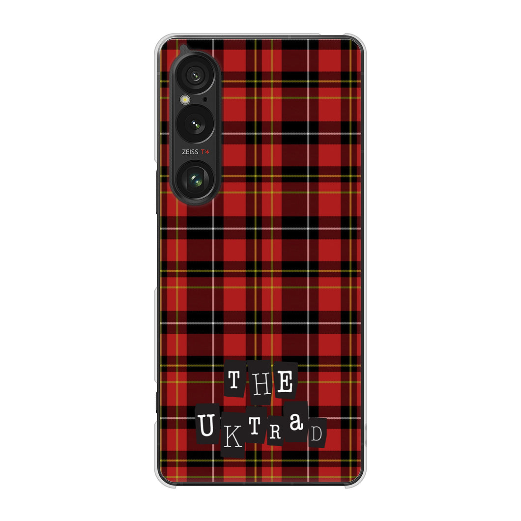 Xperia 1 VI SOG13 au 高画質仕上げ 背面印刷 ハードケース 【547 THEチェック】